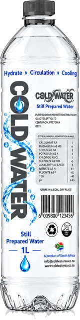 ColdWater SA 1 litre bottle